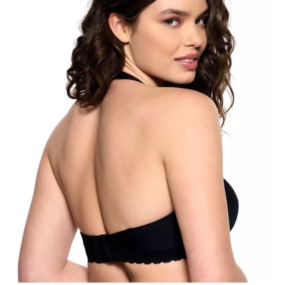 Paramour by Felina Gorgeous Memory Foam Contour Convertible T-Shirt Bra Black - Picture 5 of 9